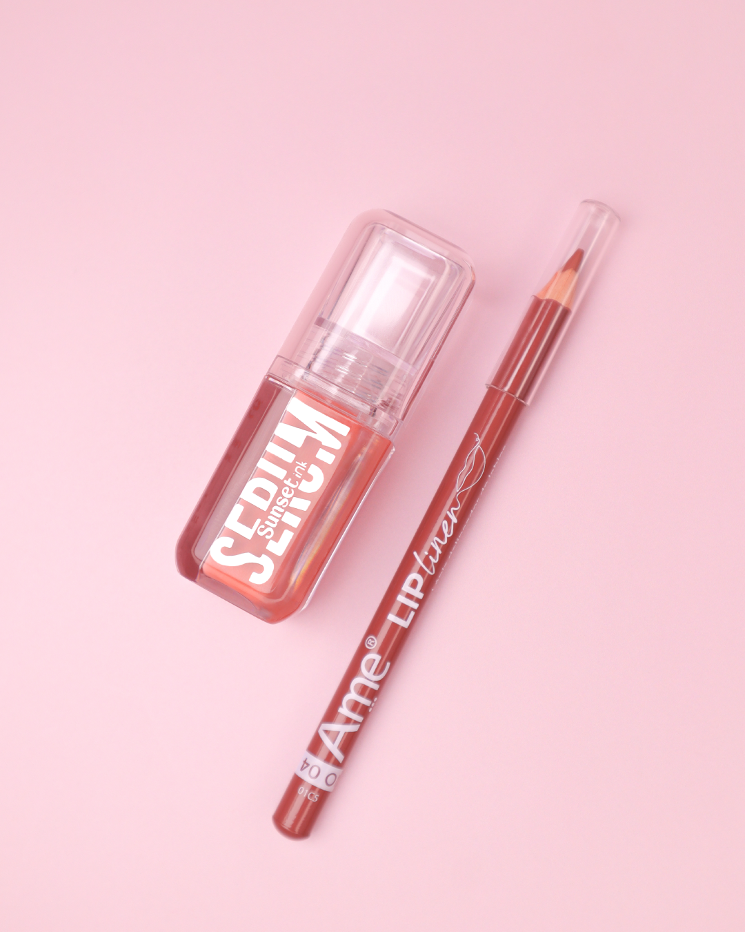 Lip Combo Tinta Sérum + Lápiz Delineador De Labios