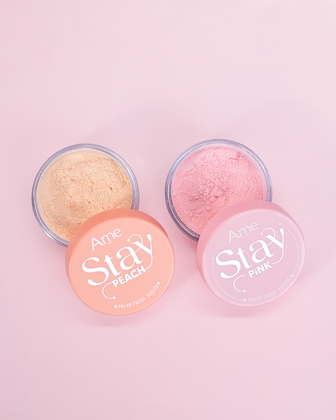 Combo Corrector Neutralizador + Polvo Suelto Stay Pink o Peach