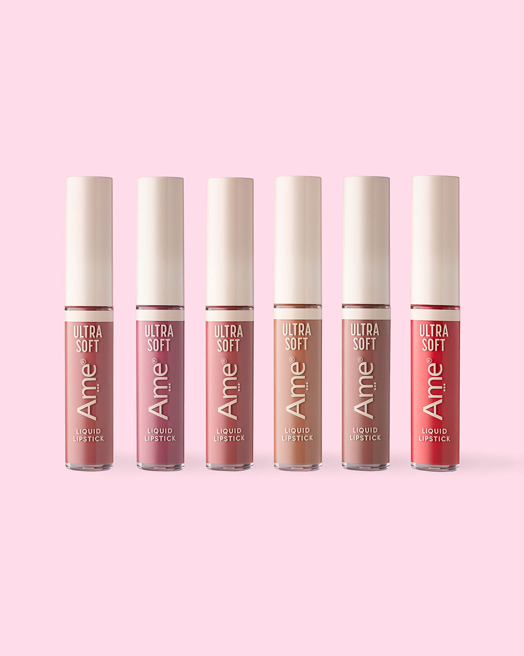 Kit x 6 Labial Líquido Ultra Soft X Maria Vélez.