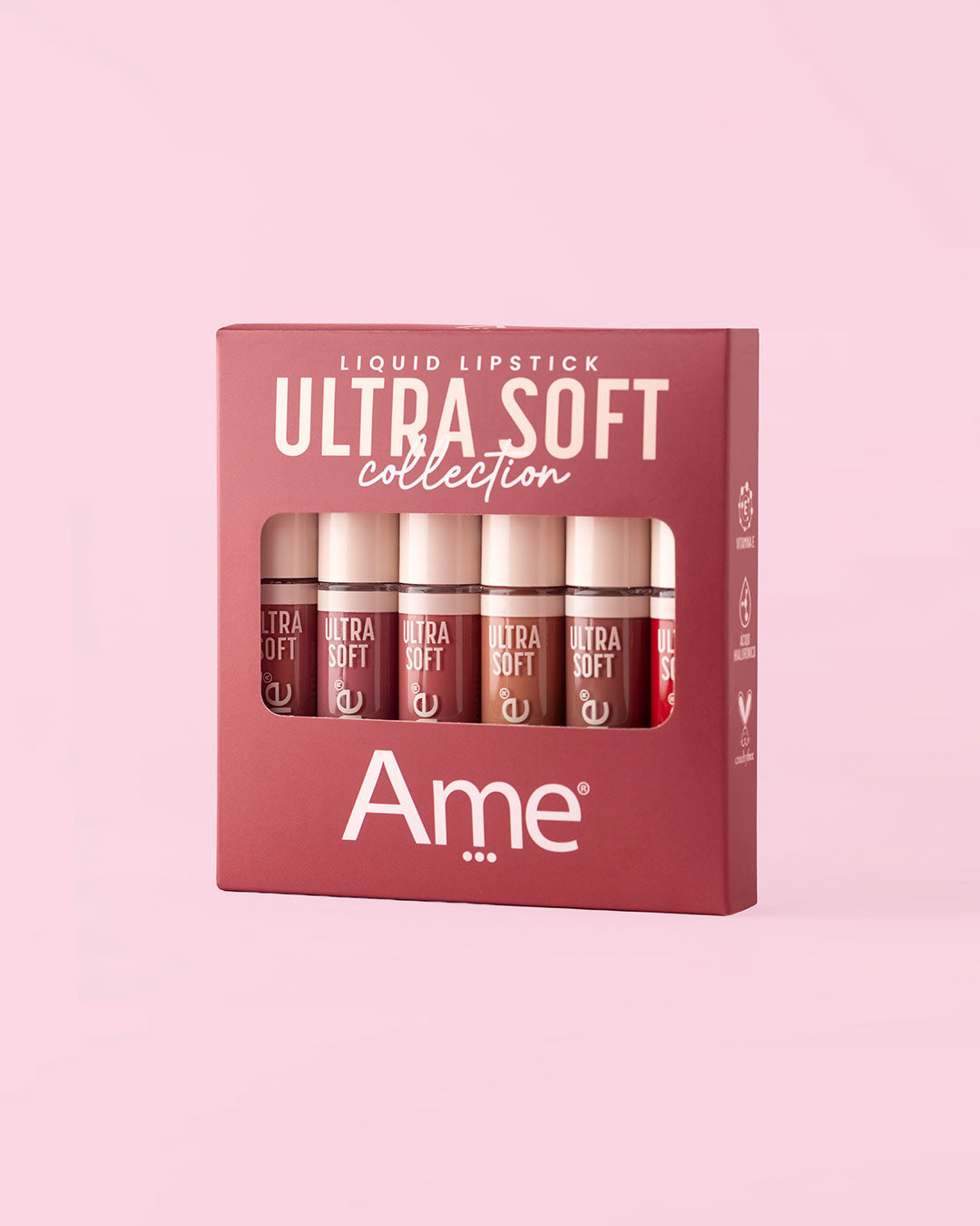 Kit x 6 Labial Líquido Ultra Soft X Maria Vélez.
